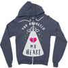 you abducted my heart Zipper Hoodie