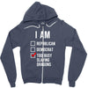 republican, democrat, busy slaying dragons fantasy Zipper Hoodie