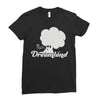dreamland logo Ladies Fitted T-Shirt