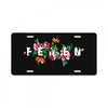 Femen with Flowers License Plate