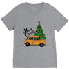 merry christmas car V-Neck Tee