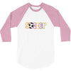 soccer neon rhinestud 3/4 Sleeve Shirt