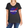 santa nasa Ladies Curvy T-Shirt