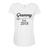 Grammy  est.2018 Maternity Scoop Neck T-shirt