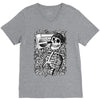 boombox skull V-Neck Tee