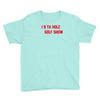 my best round is the 19th hole funny golf drinking Youth Tee