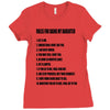 rules for dating my daughter shirt t shirt perfect father's gift Ladies Fitted T-Shirt