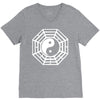 i ching ying and yang V-Neck Tee