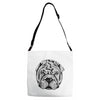 ask me about my shar pei Adjustable Strap Totes