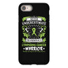 Never Underestimate The Strength Of A Lymphoma Cancer Warrior iPhone 8
