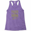 education is important but skiing is importanter Racerback Tank