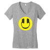 happy headphones Women's V-Neck T-Shirt