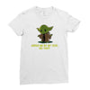 size matters not Ladies Fitted T-Shirt