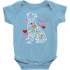 colorful boxer Baby Bodysuit