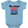 on a scale of one to america how free are you tonight Baby Bodysuit