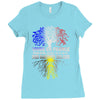 vivre en france des racines belges Ladies Fitted T-Shirt
