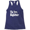 the dogfather dalmatian white Racerback Tank