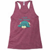 i hate the morning Racerback Tank