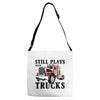 still plays with trucks family matching Adjustable Strap Totes