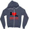 i love my bernina Zipper Hoodie