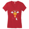black meowgic Women's V-Neck T-Shirt