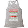 santa only comes once a year mamaw is always here to cheer Racerback Tank
