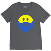 bearded smiley face V-Neck Tee
