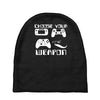 choose your weapon gamer finny retro Baby Beanies