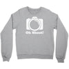 oh shoot camera Crewneck Sweatshirt