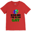 kiss me im gay V-Neck Tee