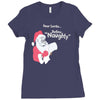 santa define naughty Ladies Fitted T-Shirt