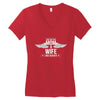 i have two titles mom and wife Women's V-Neck T-Shirt