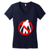 no zombies Women's V-Neck T-Shirt