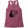 crazy cat lady Racerback Tank
