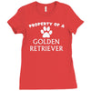 property of a golden retriever Ladies Fitted T-Shirt