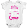 Celebrating With the 8th Birthday Queen Baby Onesie