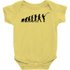 evolution of a fisherman angler mens fishing t shirt Baby Onesie