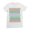 hawaiian pattern Ladies Fitted T-Shirt