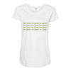 i am a ganius Maternity Scoop Neck T-shirt