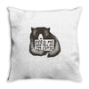 feed me and tell me i'm cutie Throw Pillow