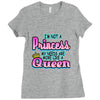 not princess queen Ladies Fitted T-Shirt