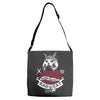 bad cat   gatos locos Adjustable Strap Totes