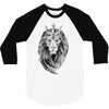 lion with crown 3/4 Sleeve Shirt