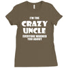 i'm the crazy uncle Ladies Fitted T-Shirt