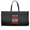 awesome chef dad Weekender Totes