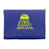 easy like sunday morning t shirt Accessory Pouches