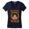 smart strong sensual woman Women's V-Neck T-Shirt