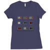 WE DON'T BELIEVE WHAT'S ON TV Ladies Fitted T-Shirt