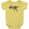 t rex skeleton santa claus Baby Bodysuit