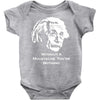 without a moustache einstein proud hirsute mustachioed grooming Baby Onesie